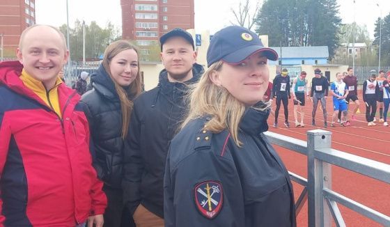Чайковские полицейские приняли участие в легкоатлетической эстафете 
