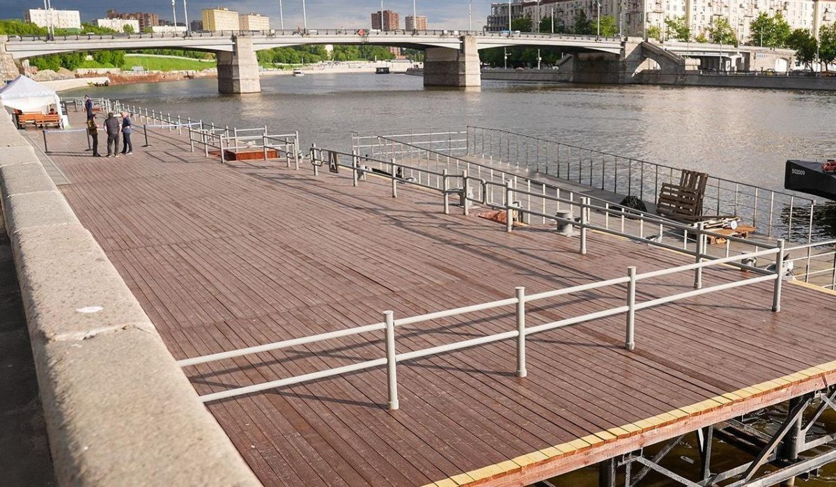 Новоспасский причал на Краснохолмской набережной обновлён