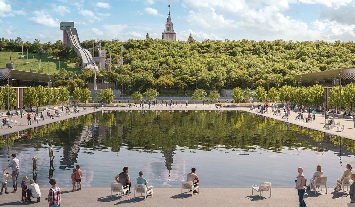 В &quot;Лужниках&quot; построят новый фонтан на большой площади