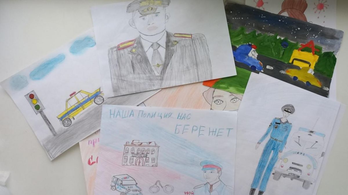 Отборочный этап конкурса детского рисунка «Мои родители работают в полиции» состоялся в Чайковском