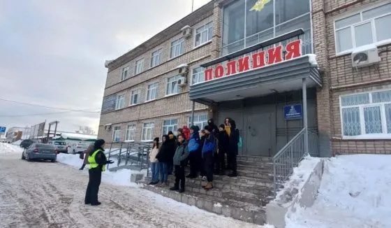 Чайковские студенты побывали в  гостях у полицейских 
