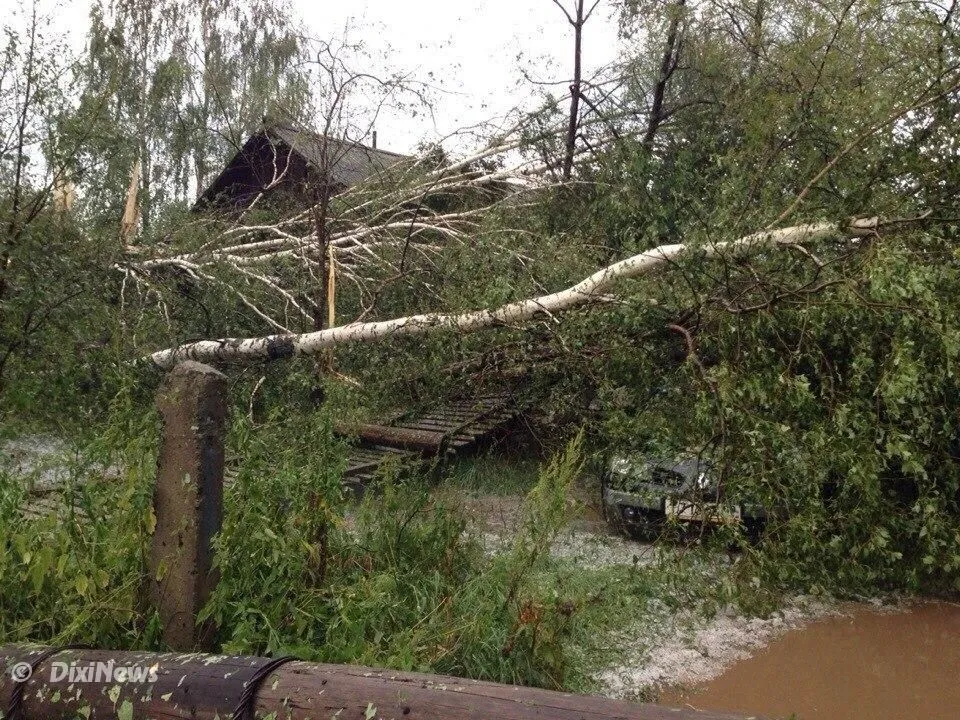 В городе Чайковском прошёл ураган